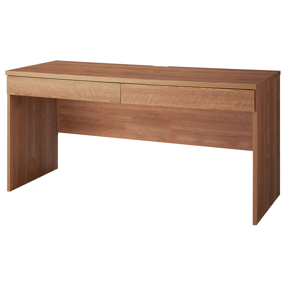 天然木調 配線すっきりデスクシリーズ デスク・幅90奥行60cm オフィス 事務 書斎机 机 627204