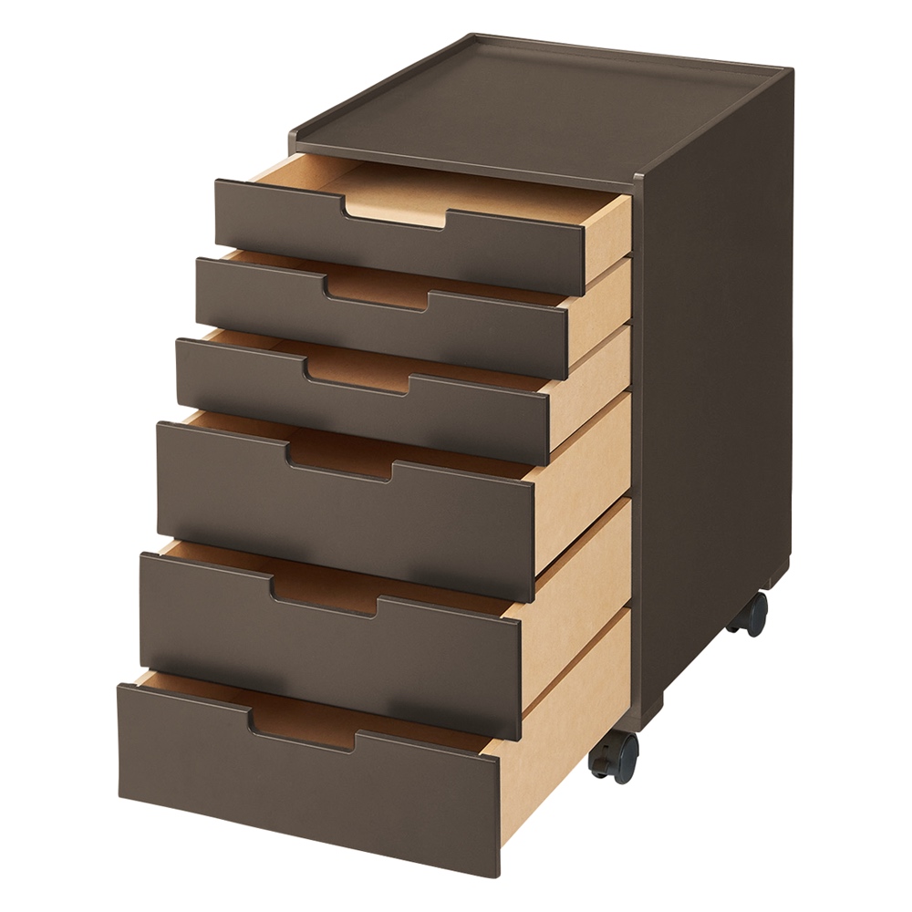 【ファイル&引き出し3段】テーブル上がいつも片付く リビング学習ワゴン 台 ラック ホームオフィス家具 627305