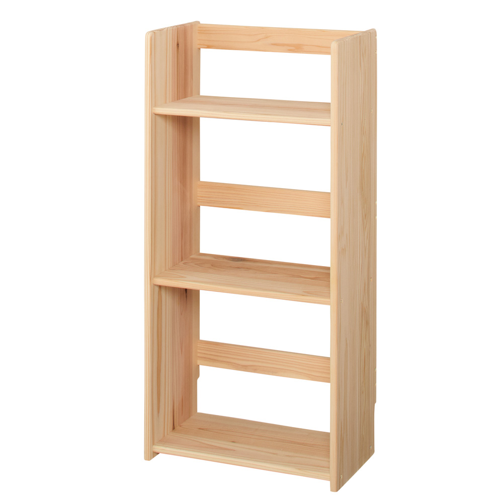 ≪幅40cm≫ 国産杉の収納ラックシリーズ テキスト収納ラック キッチンカウンター下収納 キッチン収納 627311