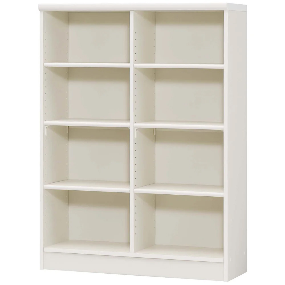 棚位置が全て選べるオープン本棚 幅86.5cm高さ117cm コミックラック 本棚 ラック シェルフ 627614