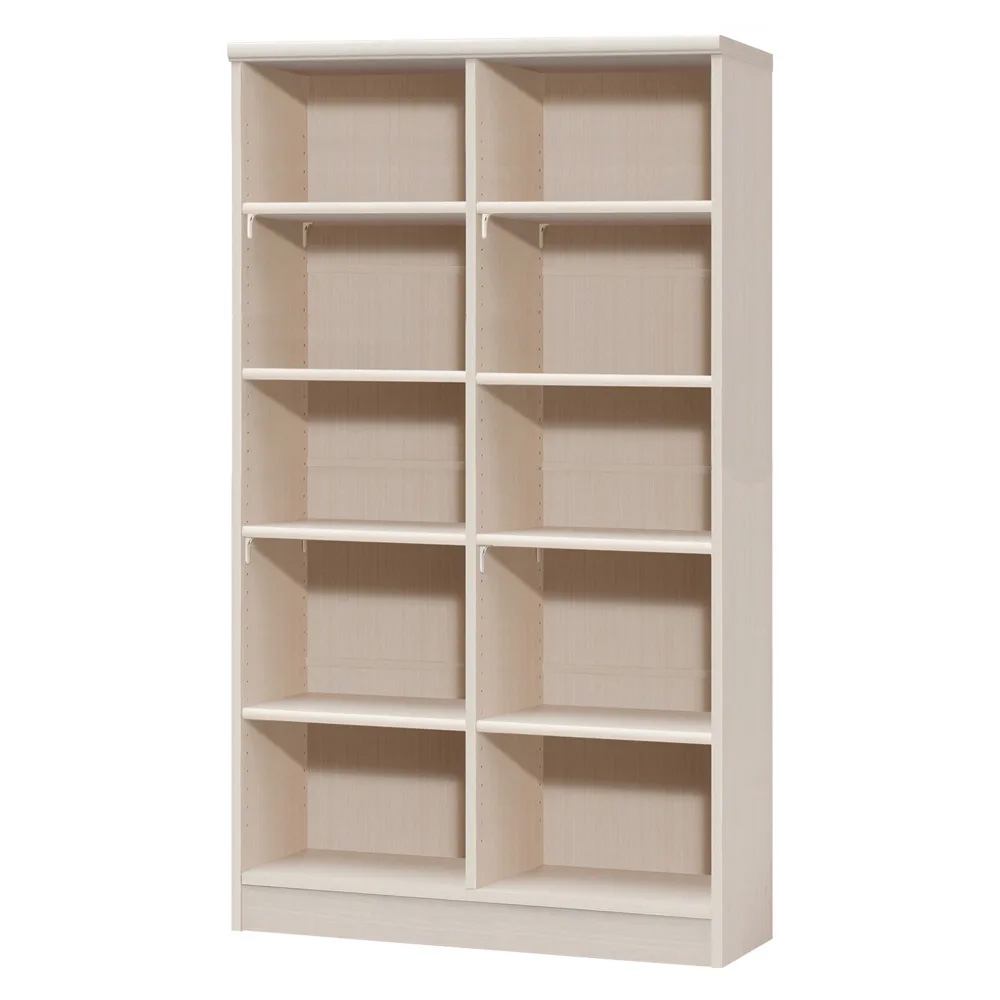 棚位置が全て選べるオープン本棚 幅86.5cm高さ150cm 本棚 ブックシェルフ 書棚 ラック シェルフ 627618