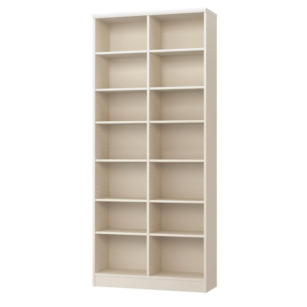 棚位置が全て選べるオープン本棚 幅86.5cm高さ200cm コミックラック 本棚 ラック シェルフ 627628