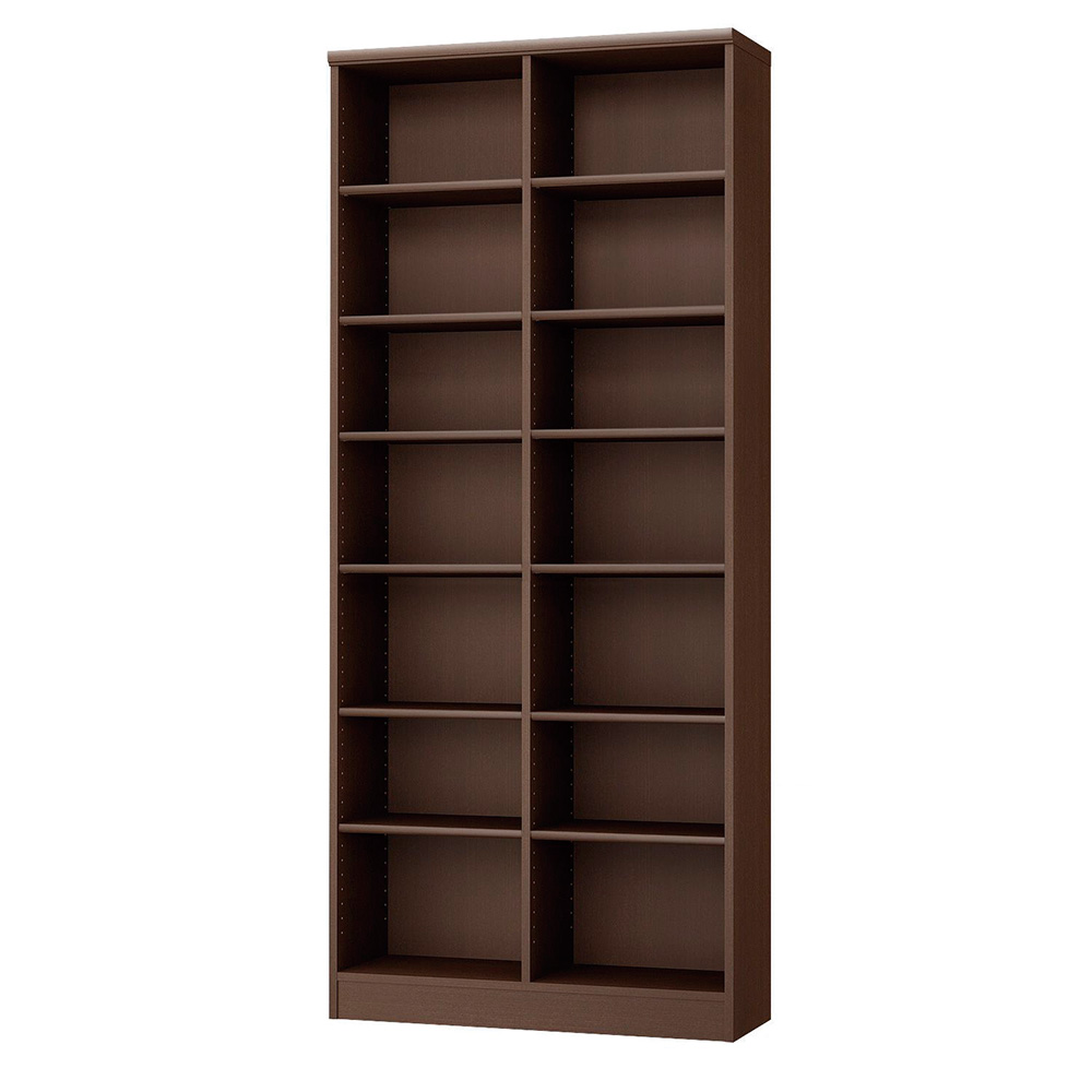 棚位置が全て選べるオープン本棚 幅86.5cm高さ200cm コミックラック 本棚 ラック シェルフ 627628