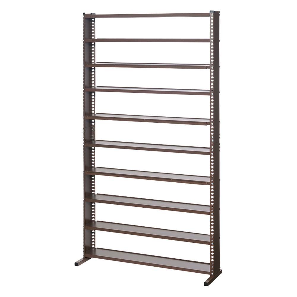 たっぷり収納!スチールラック スタンド式 CD用 幅90cm CD DVDラック 本棚 ラック シェルフ 627832