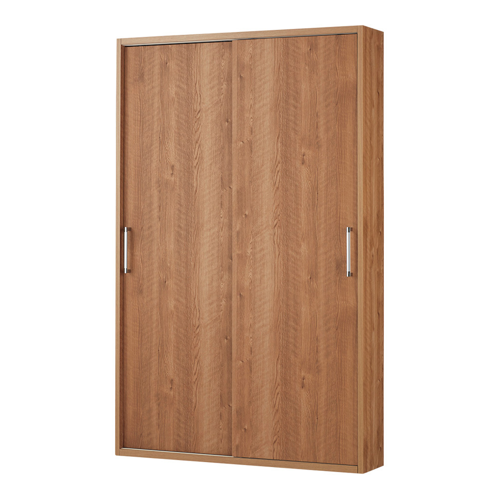 天然木調引き戸本棚 ハイタイプ 幅115cm奥行25cm CD DVDラック 本棚 ラック シェルフ 628018