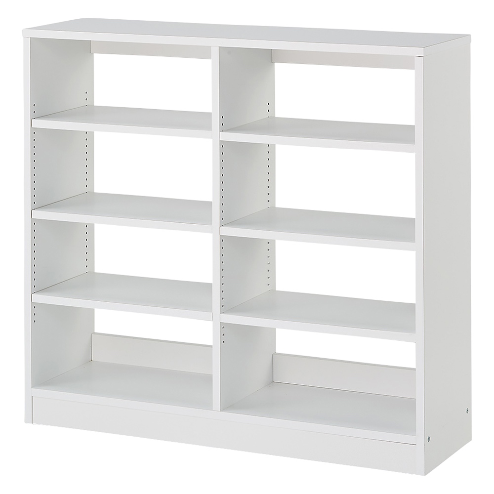 奥行き選べる背板オープン腰高本棚 幅90奥行29.5cm 本棚 ブックシェルフ 書棚 ラック シェルフ 628134