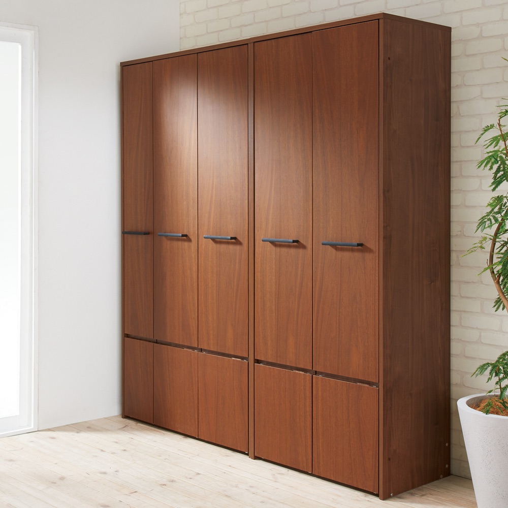 本格派 スライド収納書棚 AV収納庫 2列・幅44cm 本棚 ブックシェルフ 書棚 ラック シェルフ 628210