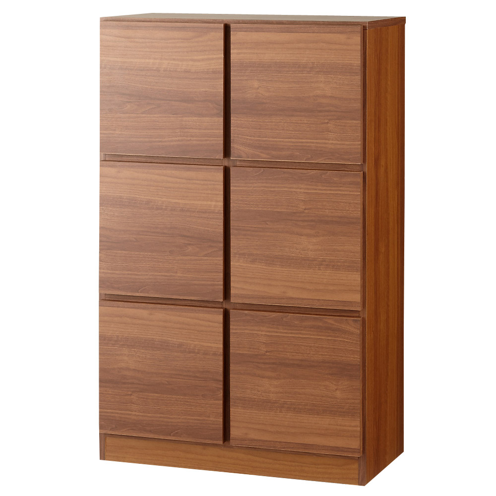 スクエアリビングキャビネット 3段扉&引き出し キャビネット リビングボード リビング収納 628221