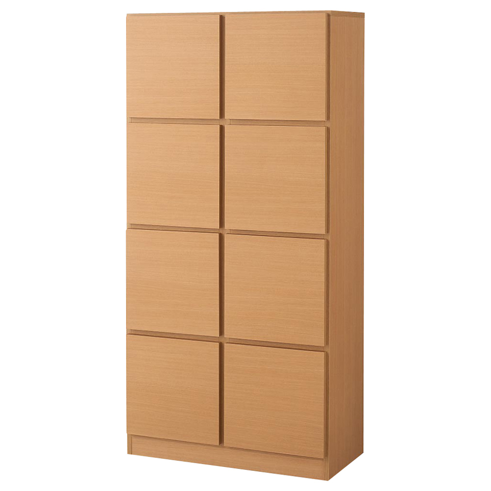 スクエアリビングキャビネット 4段扉&引き出し キャビネット リビングボード リビング収納 628222