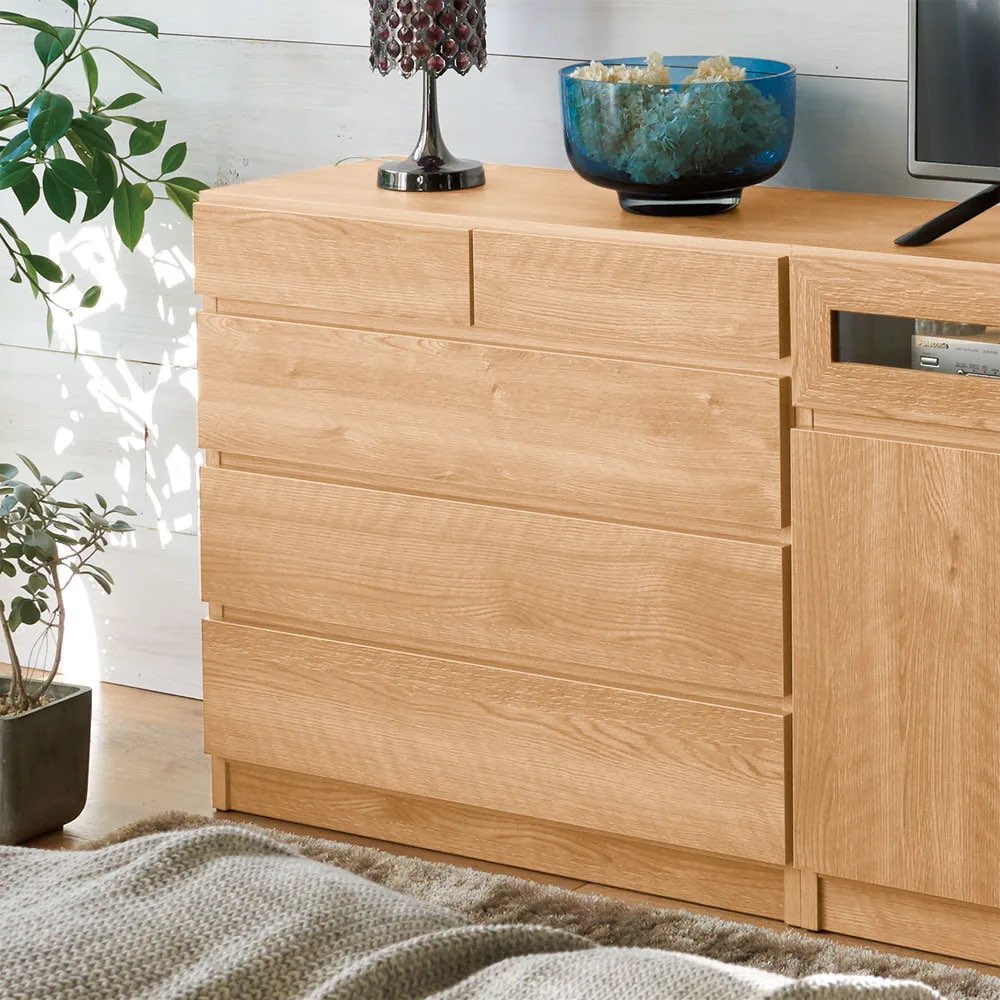 【完成品・国産家具】ベッドルームでコンパクト設置シアターシリーズ チェスト 幅45cm高さ70cm リビング リビング収納 628316