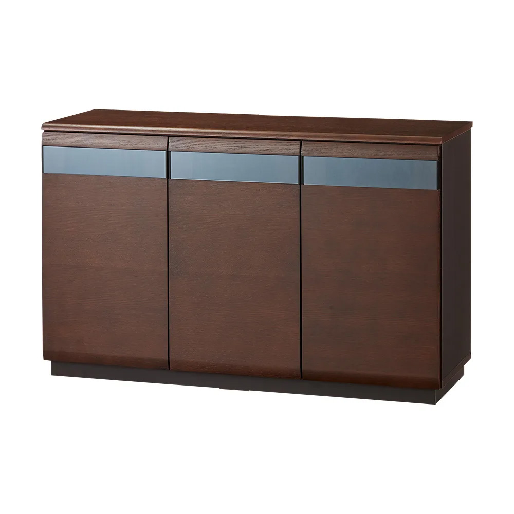 ハイタイプテレビ台 幅120高さ75cm 【オーク材アールデザインシリーズ】 壁面収納テレビ台 テレビ台 テレビボード 628419