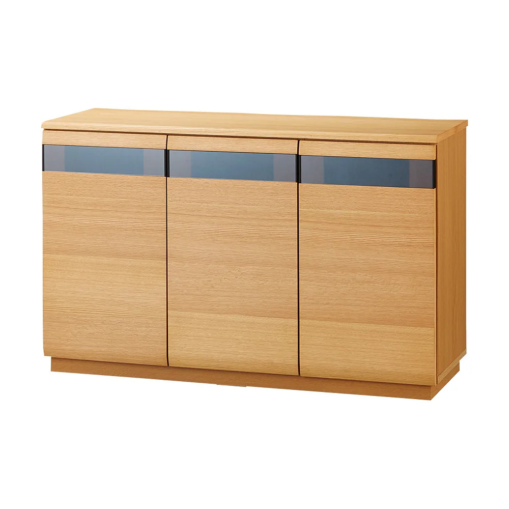 ハイタイプテレビ台 幅120高さ75cm 【オーク材アールデザインシリーズ】 壁面収納テレビ台 テレビ台 テレビボード 628419