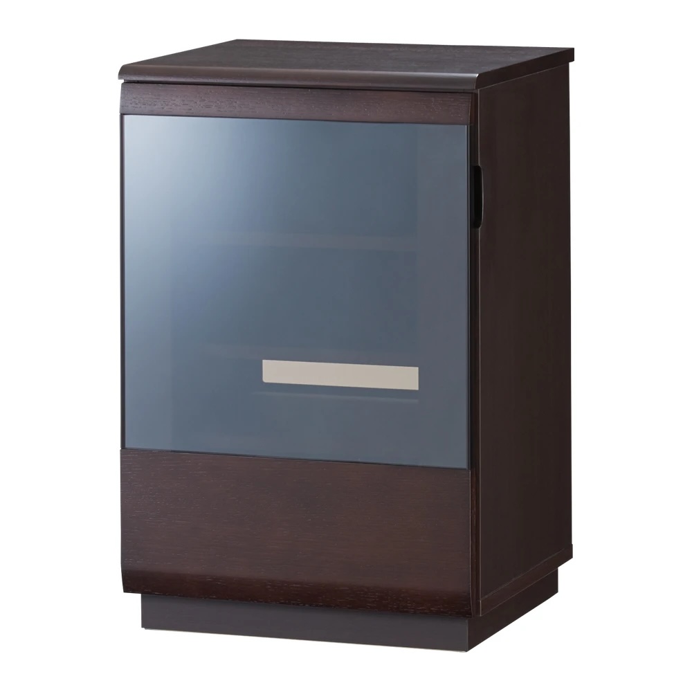 オーク材アールデザインシリーズ サイドボード 幅50cm(左開き) キャビネット リビングボード リビング収納 628422