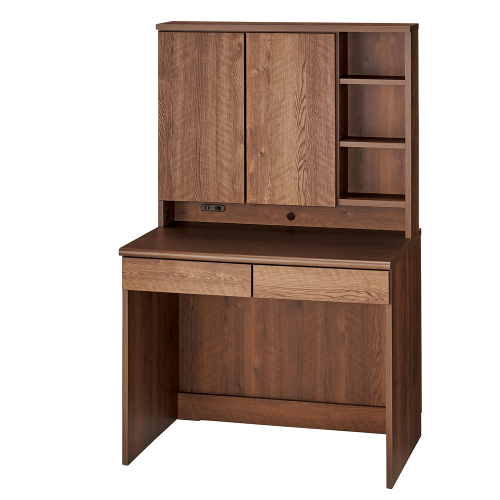 ドレッサー兼用デスク 幅89.5cm奥行56cm オフィス 事務 書斎机 机 628526