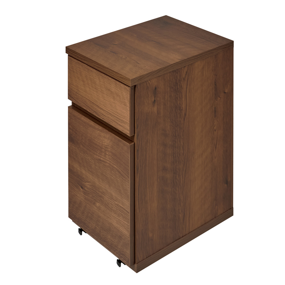 ドレッサー兼用デスク デスク下キャスター付きワゴン サイド 脇机 机 628527