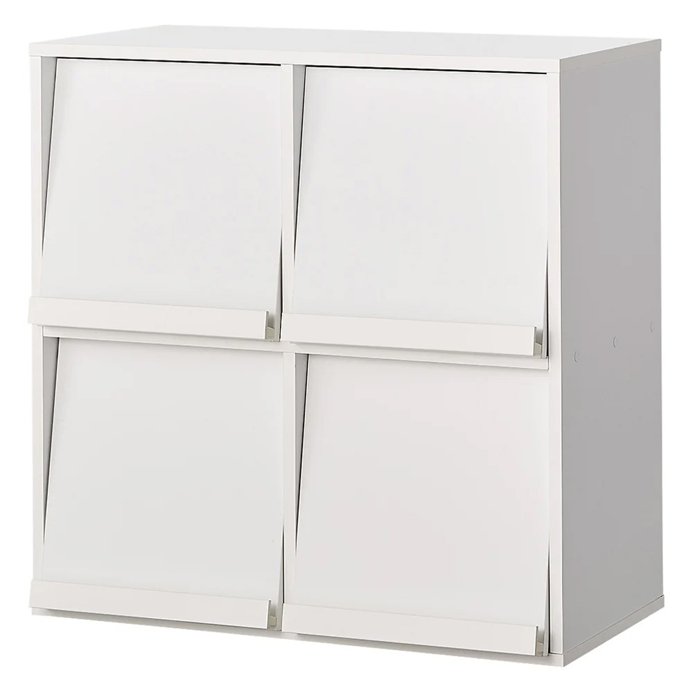 積み重ねOK!マガレコ ディスプレイラック 2列2段・幅78cm 本棚 ラック シェルフ 628528