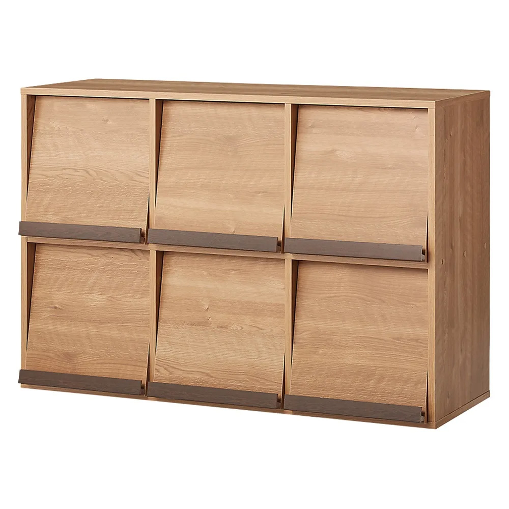 積み重ねOK！マガレコ ディスプレイラック 3列2段・幅116cm 本棚 ラック シェルフ 628529