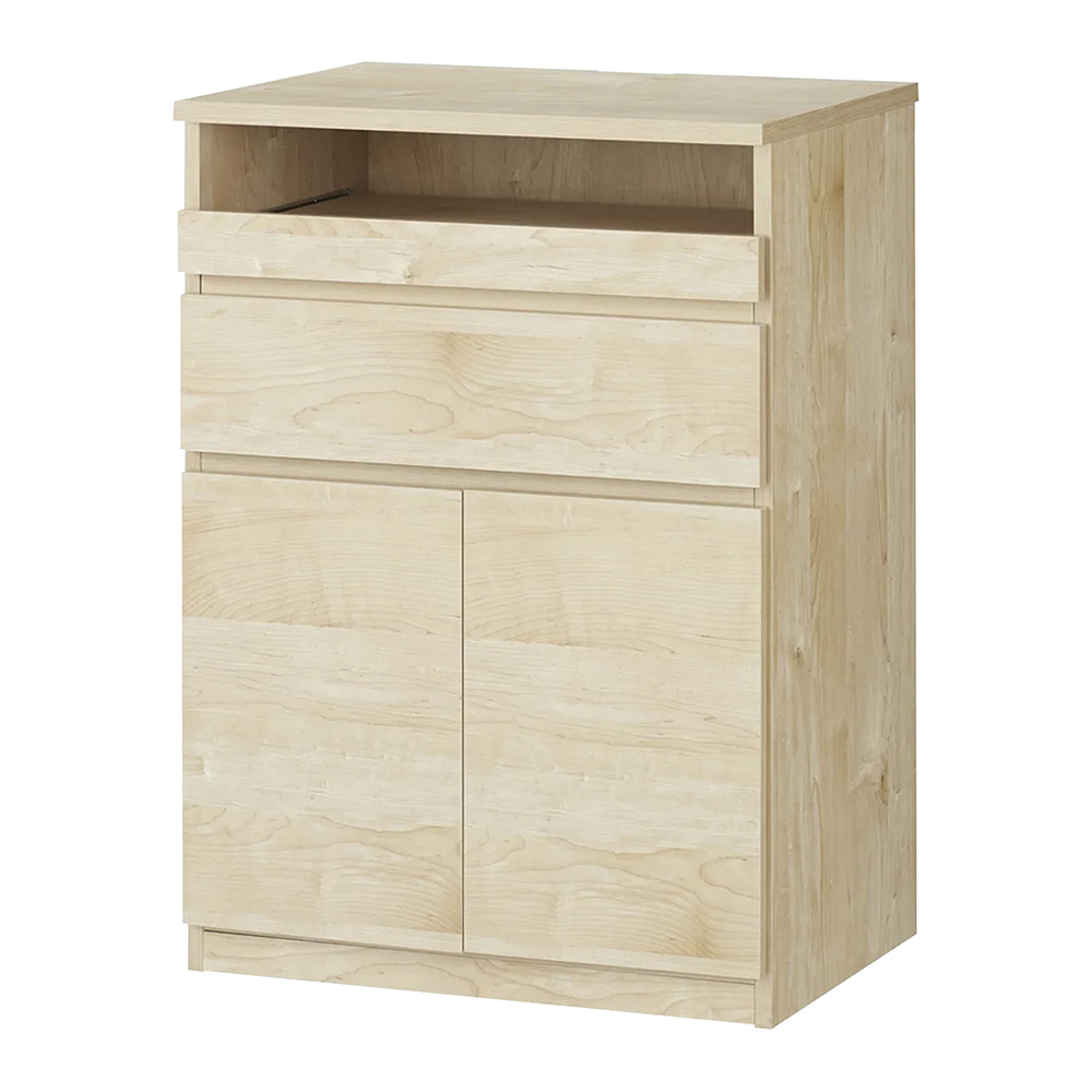 テレワークにも最適 北欧スタイルリビング収納シリーズ PCキャビネット 幅60cm キャビネット リビングボード リビング収納 628701