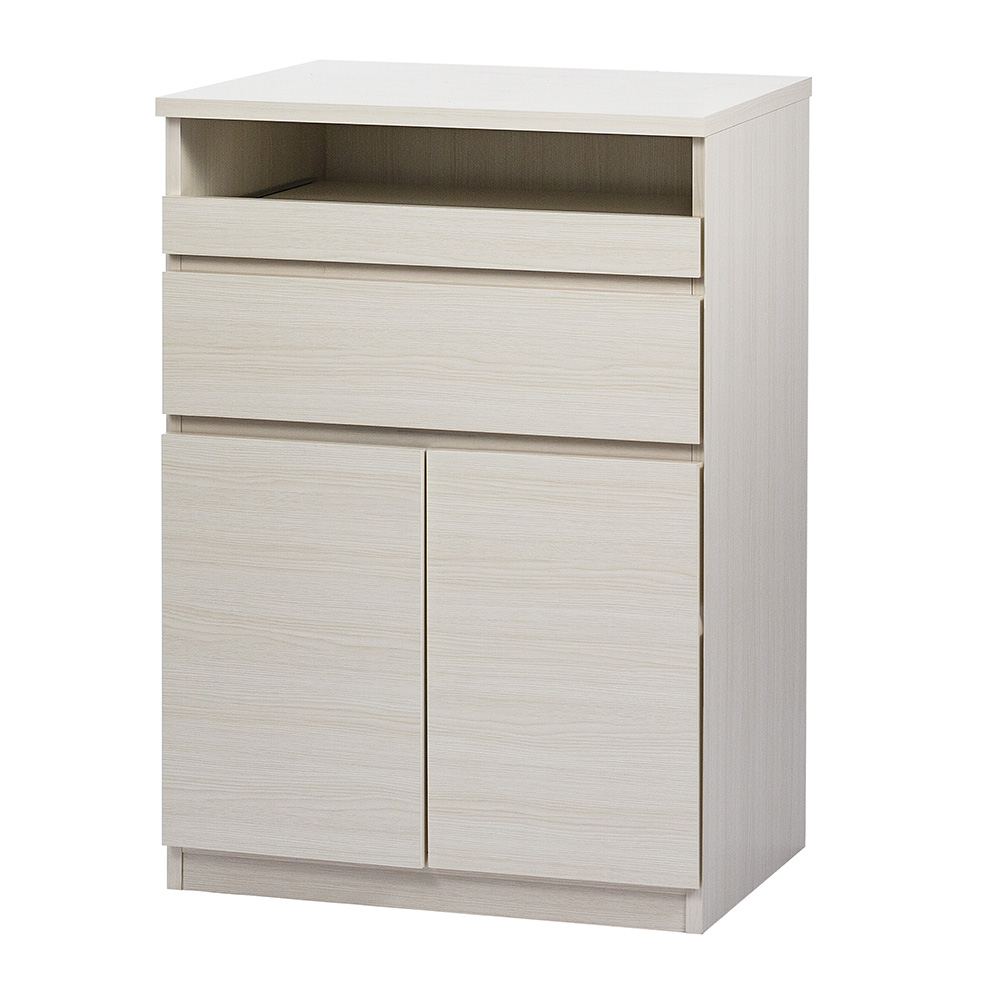 テレワークにも最適 北欧スタイルリビング収納シリーズ PCキャビネット 幅60cm キャビネット リビングボード リビング収納 628701