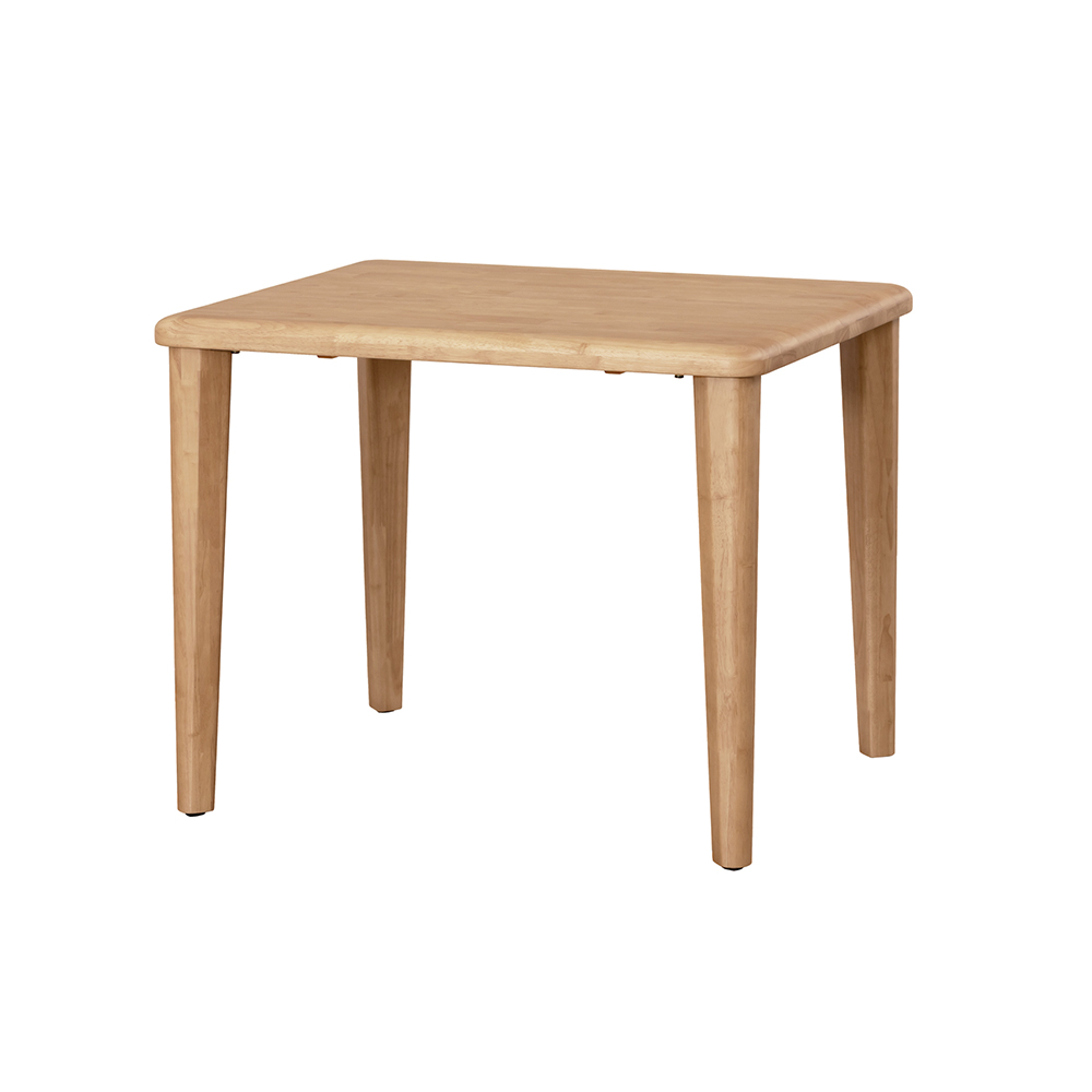 角丸優しいダイニングテーブル 4本脚 幅90奥行75cm ダイニングテーブル テーブル 628805