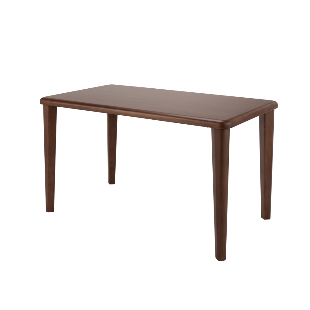 角丸優しいダイニングテーブル 4本脚 幅125奥行75cm ダイニングテーブル テーブル 628806