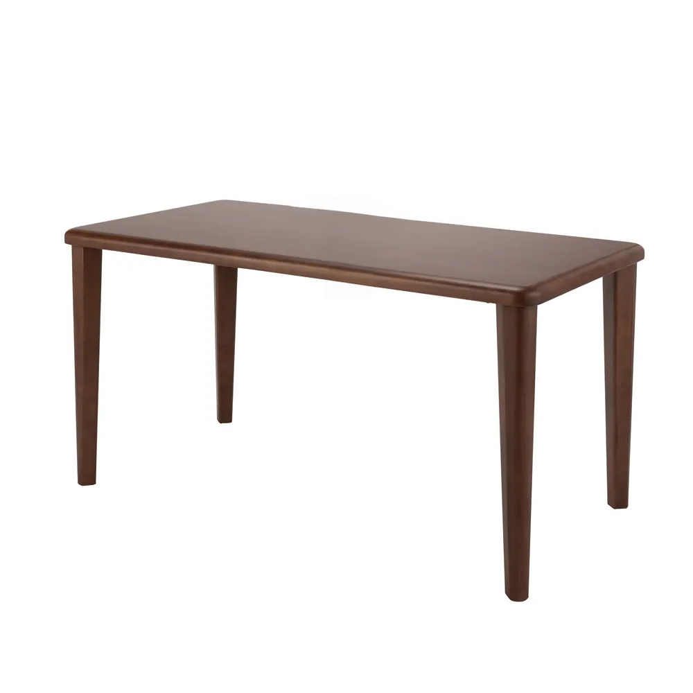 角丸優しいダイニングテーブル 4本脚 幅140奥行80cm ダイニングテーブル テーブル 628807