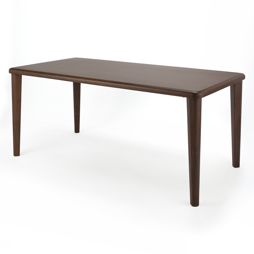 角丸優しいダイニングテーブル 4本脚 幅165奥行85cm ダイニングテーブル テーブル 628808