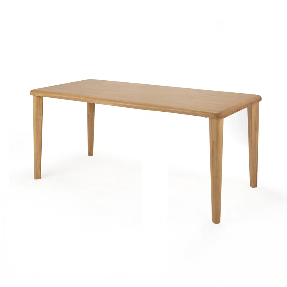 角丸優しいダイニングテーブル 4本脚 幅165奥行85cm ダイニングテーブル テーブル 628808