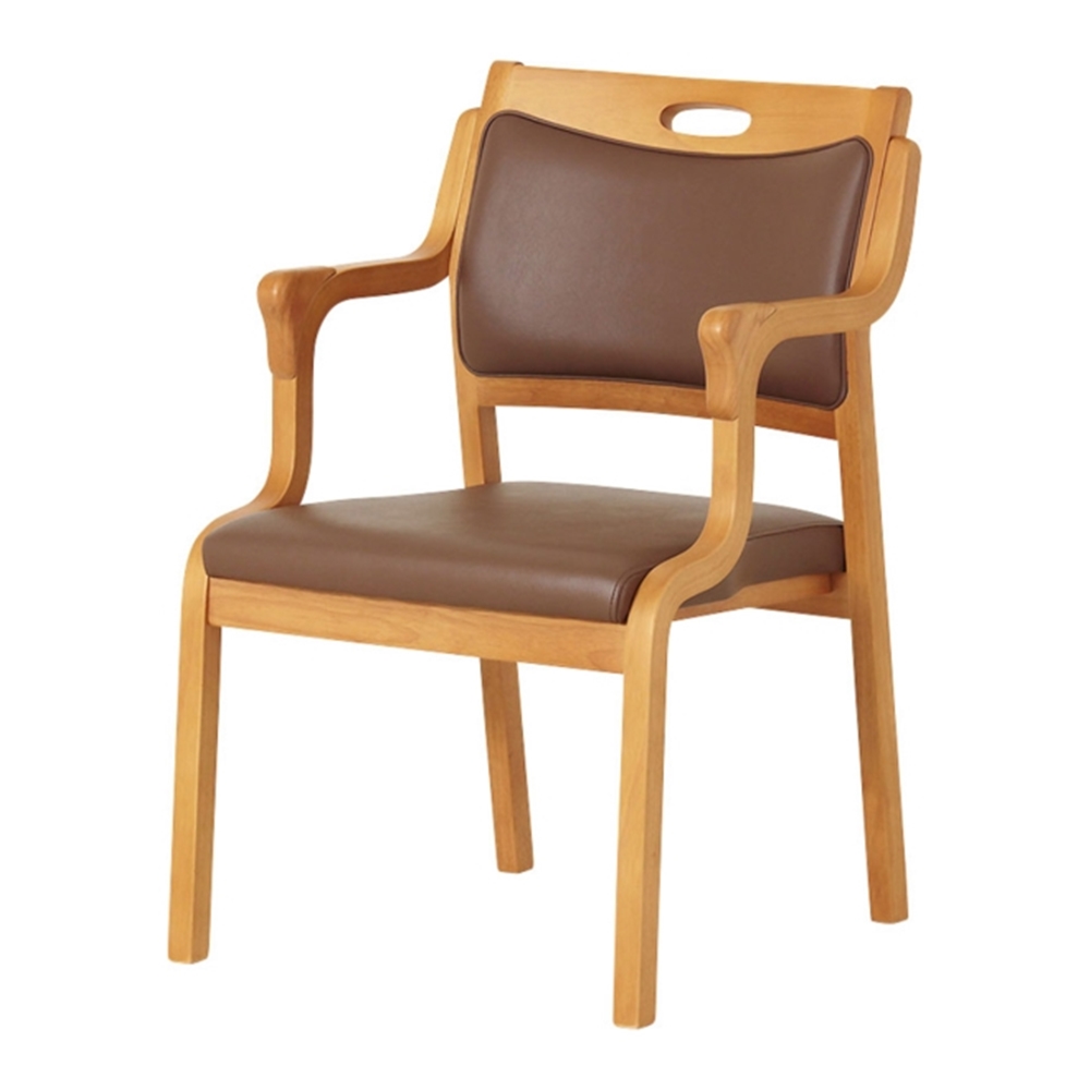 立ち座りしやすいダイニングシリーズ 安心グリップチェア アームチェア 椅子 チェア 628821