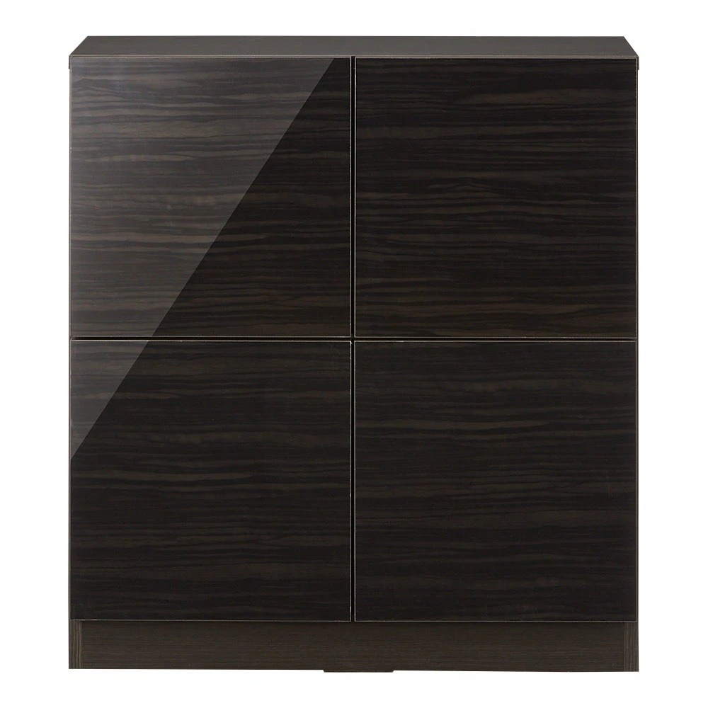 スクエア木目カウンター下収納 2列4マス 幅79cm奥行29cm キッチンカウンター下収納 キッチン収納 629033