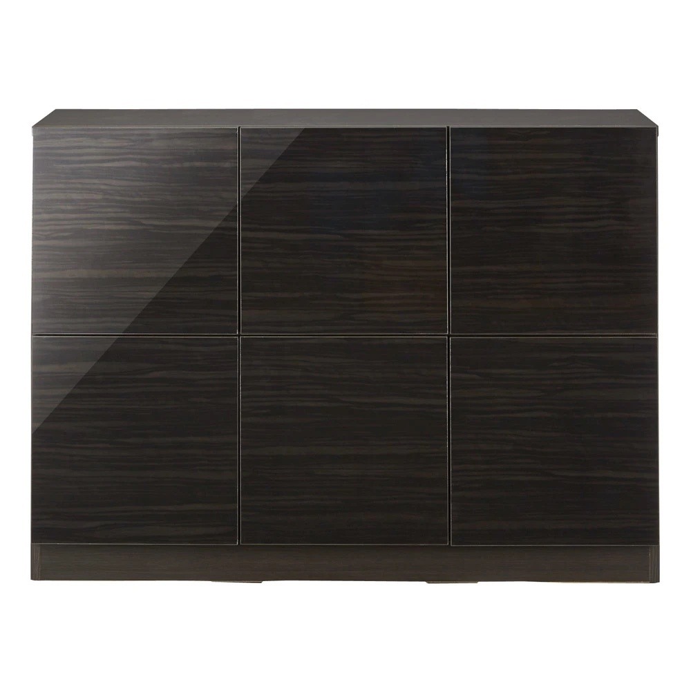 スクエア木目カウンター下収納 3列6マス 幅118cm奥行29cm キッチンカウンター下収納 キッチン収納 629034