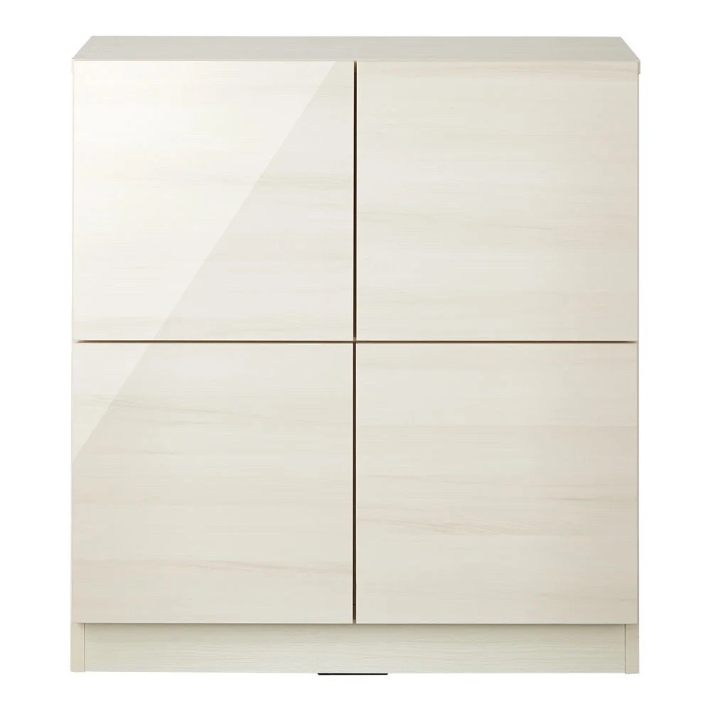 スクエア木目カウンター下収納 2列4マス 幅79cm奥行34cm キッチンカウンター下収納 キッチン収納 629037