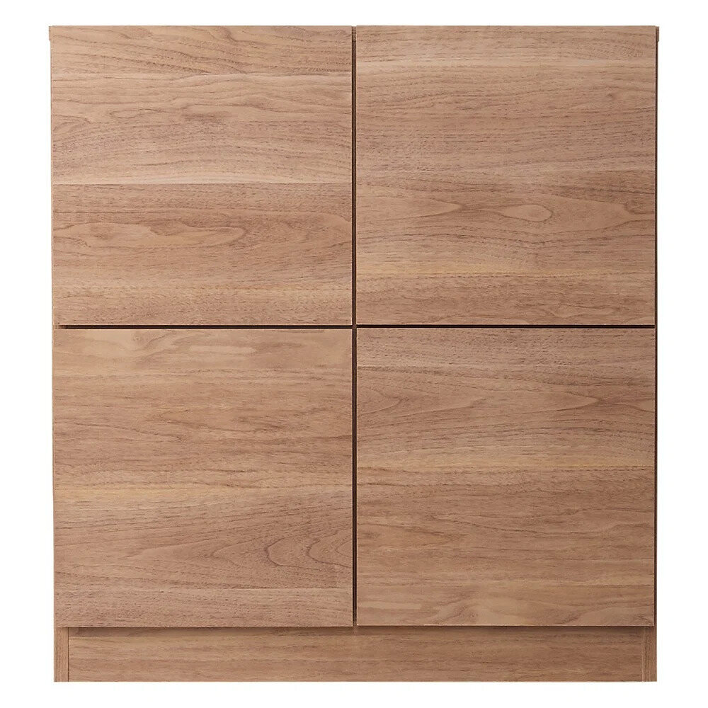 スクエア木目カウンター下収納 2列4マス 幅79cm奥行34cm キッチンカウンター下収納 キッチン収納 629037