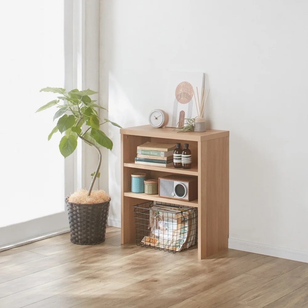 引き戸カウンター下収納庫 奥行23高さ70cmタイプ オープンラック・幅59.5cm キッチンカウンター下収納 キッチン収納 629110