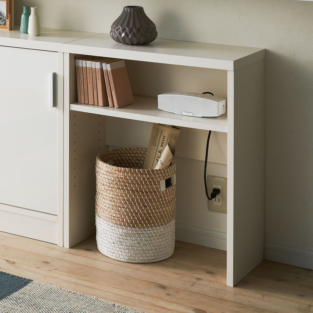 引き戸カウンター下収納庫 奥行29.5高さ70cmタイプ オープンラック・幅59.5cm キッチンカウンター下収納 キッチン収納 629115