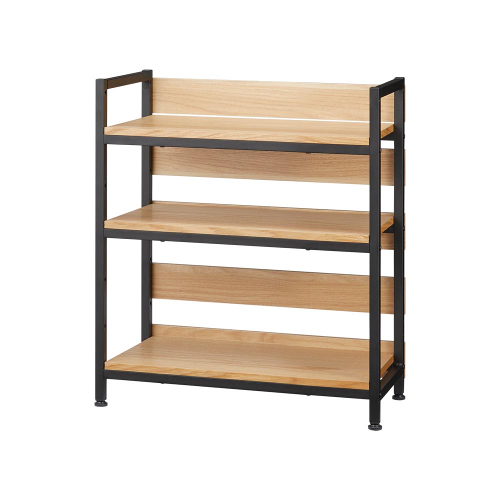 オーク棚板ディスプレイシェルフ 幅61cm高さ70cm キッチンカウンター下収納 キッチン収納 629201