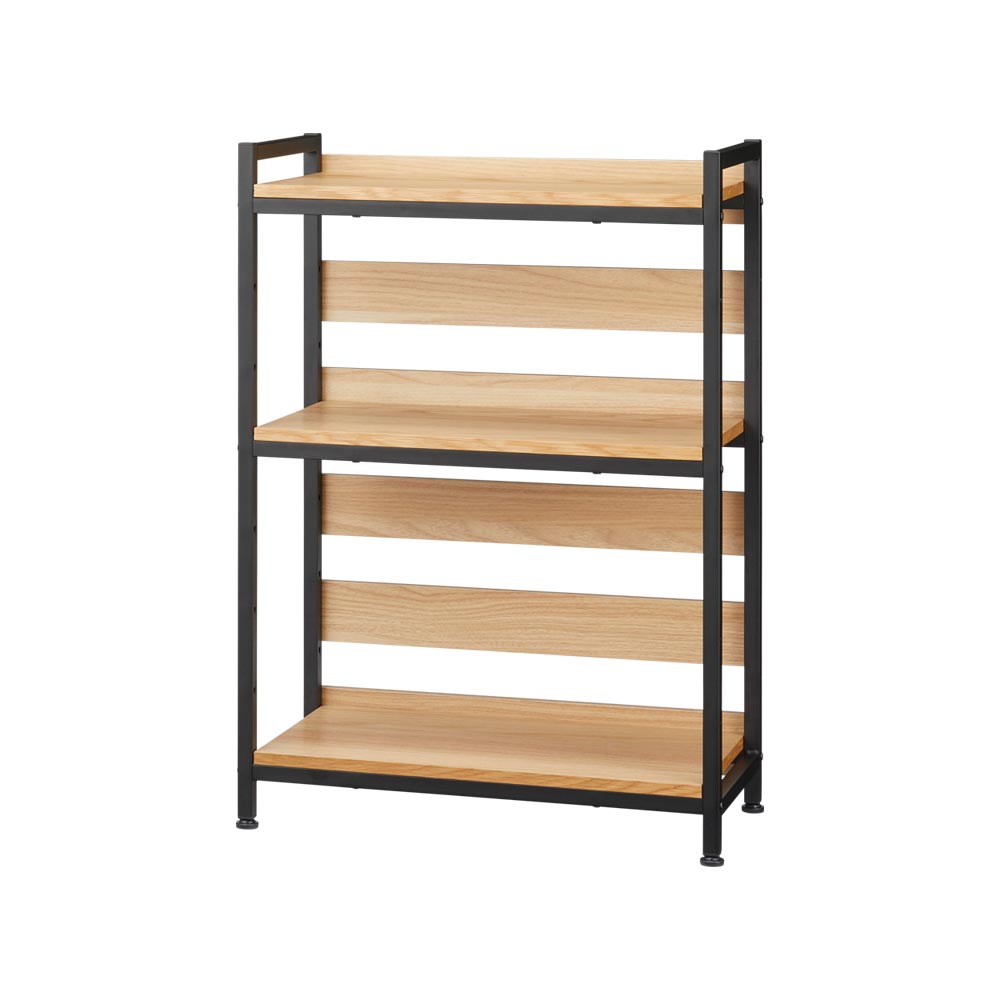 オーク棚板ディスプレイシェルフ 幅61cm高さ85cm キッチンカウンター下収納 キッチン収納 629204