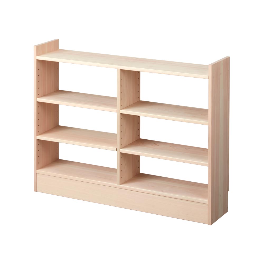 奥行21cm東濃ひのき薄型頑丈ラック 幅90cm高さ70cm キッチンカウンター下収納 キッチン収納 629216