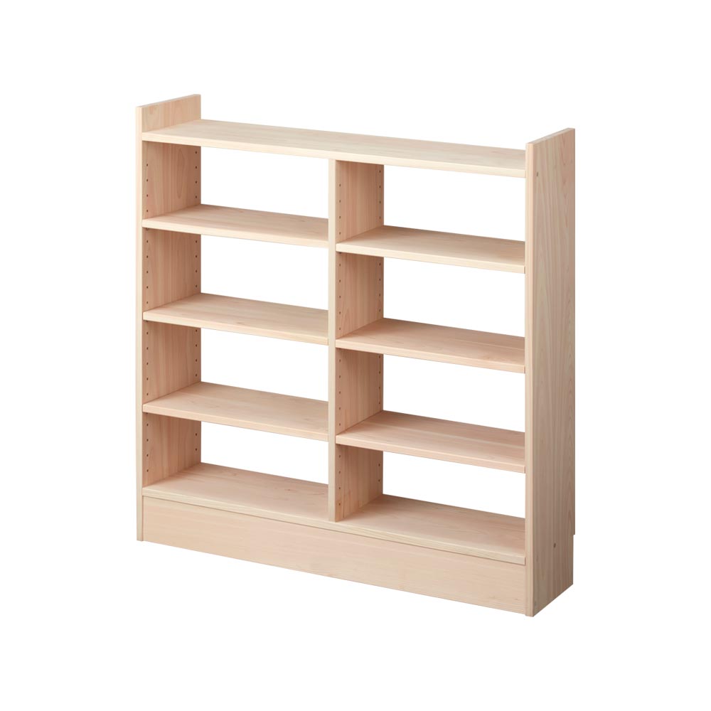 奥行21cm東濃ひのき薄型頑丈ラック 幅90cm高さ85cm キッチンカウンター下収納 キッチン収納 629219