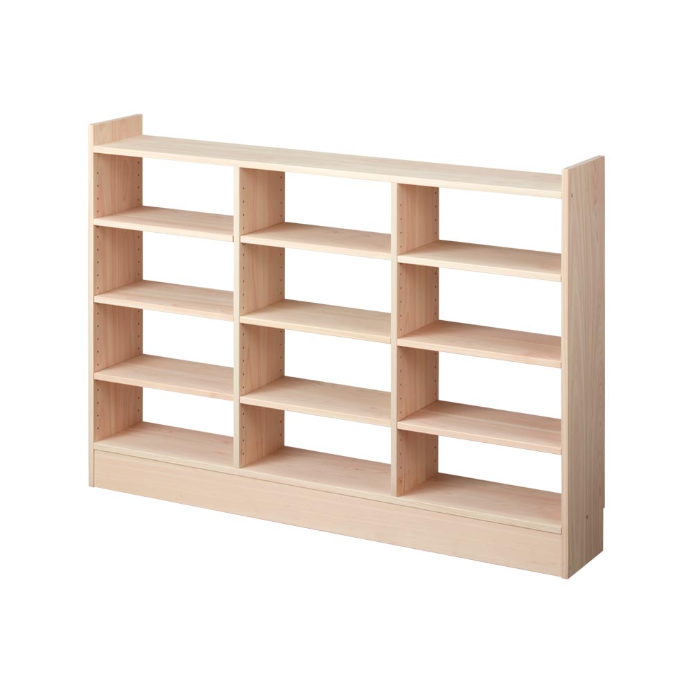 奥行21cm東濃ひのき薄型頑丈ラック 幅120cm高さ85cm キッチンカウンター下収納 キッチン収納 629220