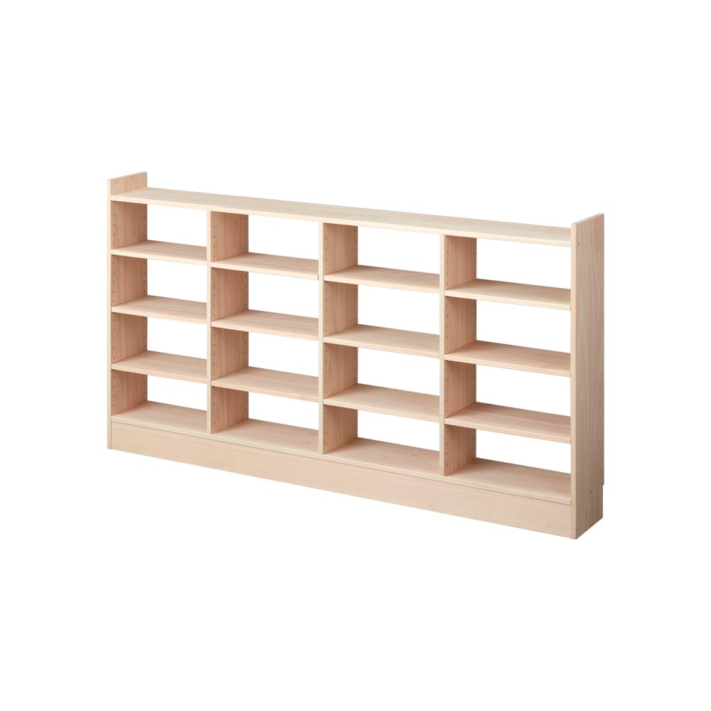 奥行21cm東濃ひのき薄型頑丈ラック 幅150cm高さ85cm キッチンカウンター下収納 キッチン収納 629221