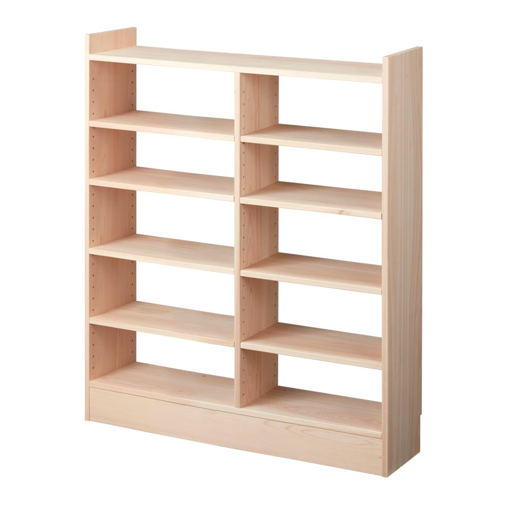 奥行21cm東濃ひのき薄型頑丈ラック 幅90cm高さ100cm キッチンカウンター下収納 キッチン収納 629222