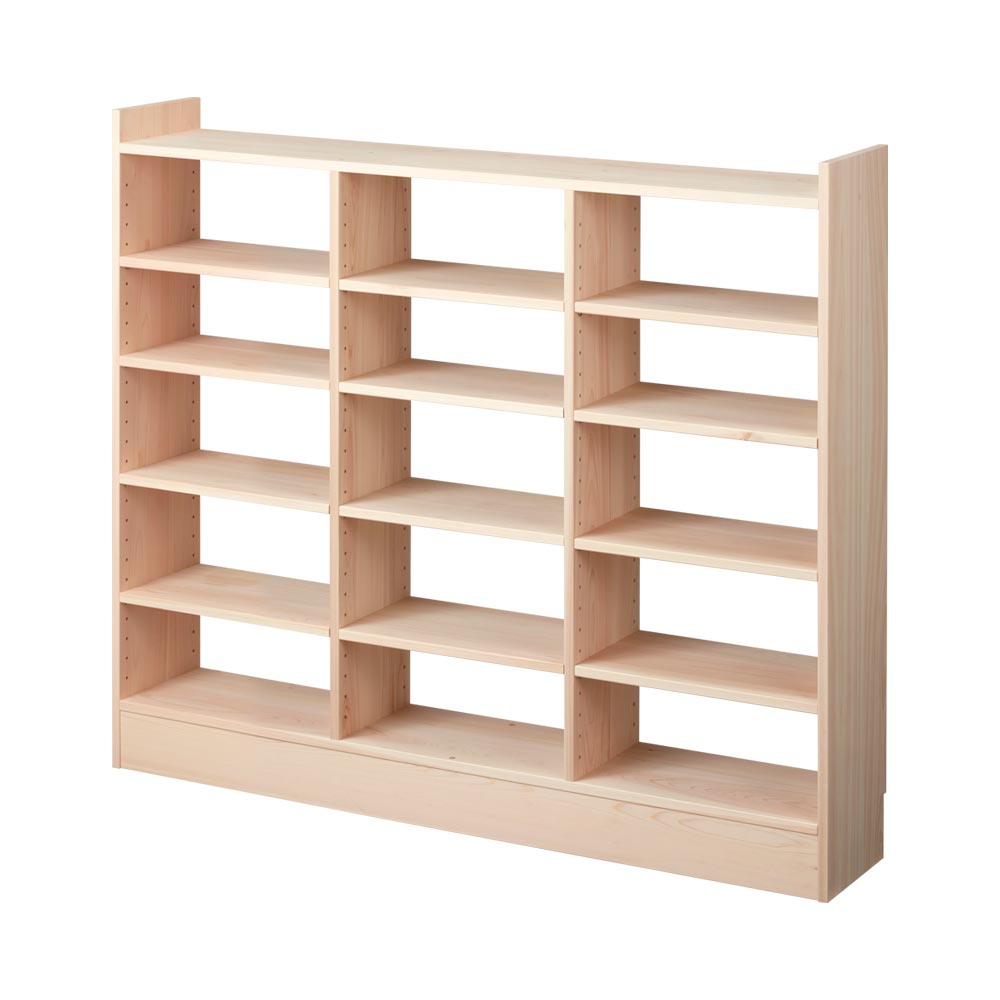 奥行21cm東濃ひのき薄型頑丈ラック 幅120cm高さ100cm キッチンカウンター下収納 キッチン収納 629223