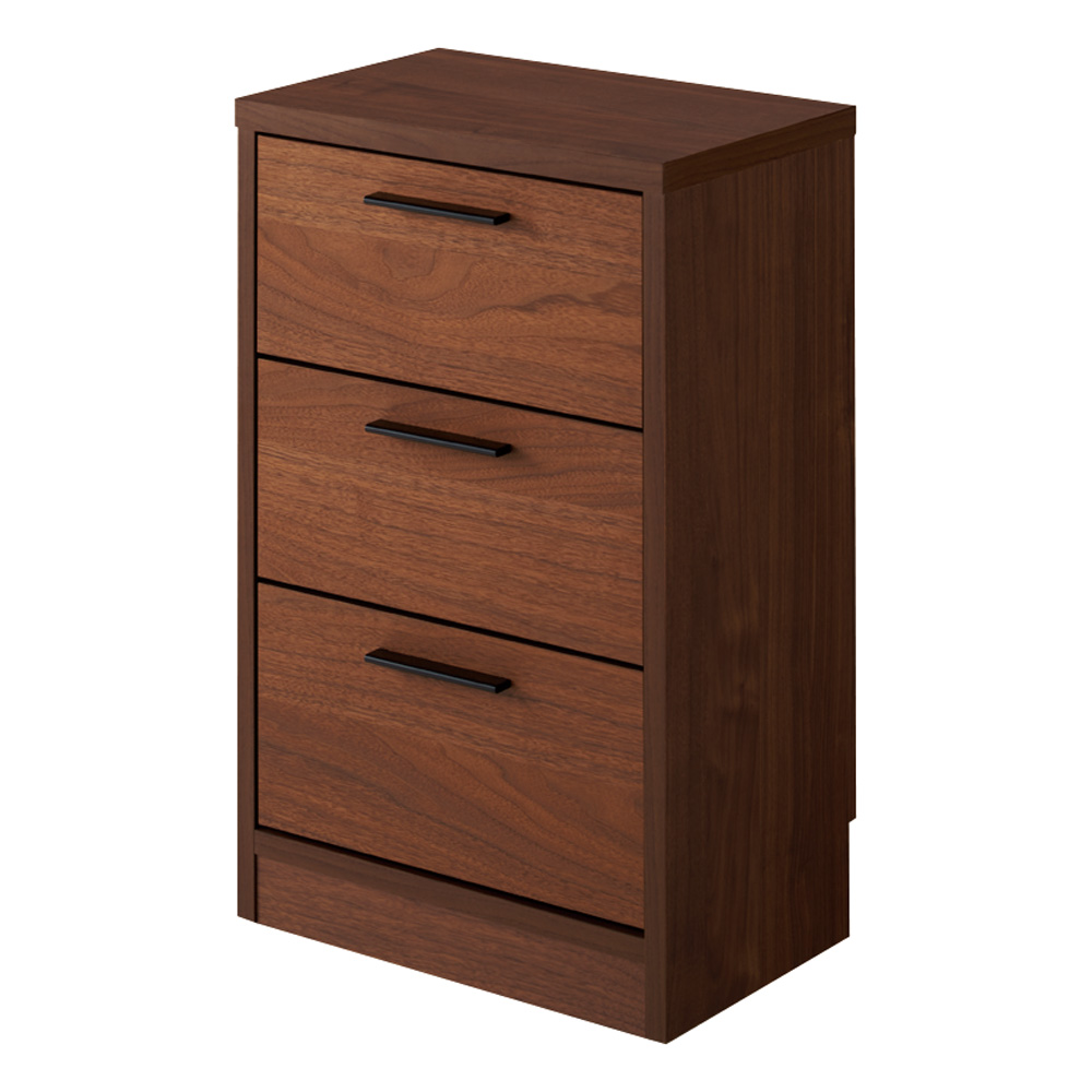 ウォルナットカウンター下収納庫 引き出し 幅45奥行23高さ70cm キッチンカウンター下収納 キッチン収納 629259