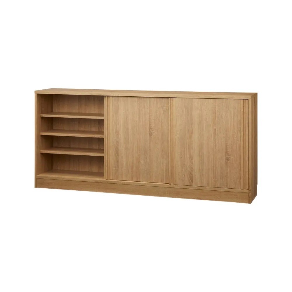 大容量引き戸カウンター下収納 幅180cm キッチンカウンター下収納 キッチン収納 629310