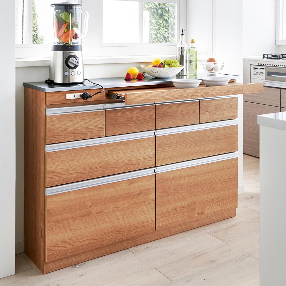 薄型ステンレス天板カウンター 幅60cm キッチンカウンター キッチン収納 629413