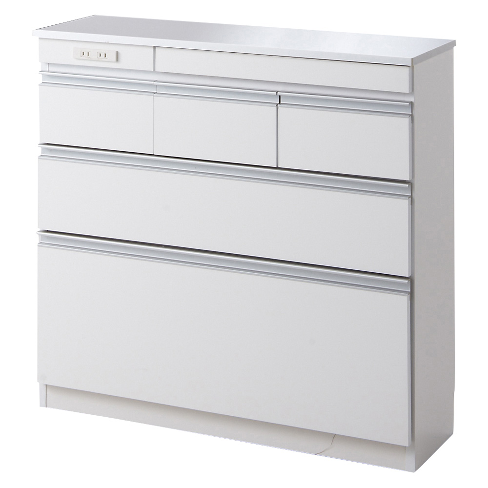 薄型ステンレス天板カウンター 幅90cm キッチンカウンター キッチン収納 629414