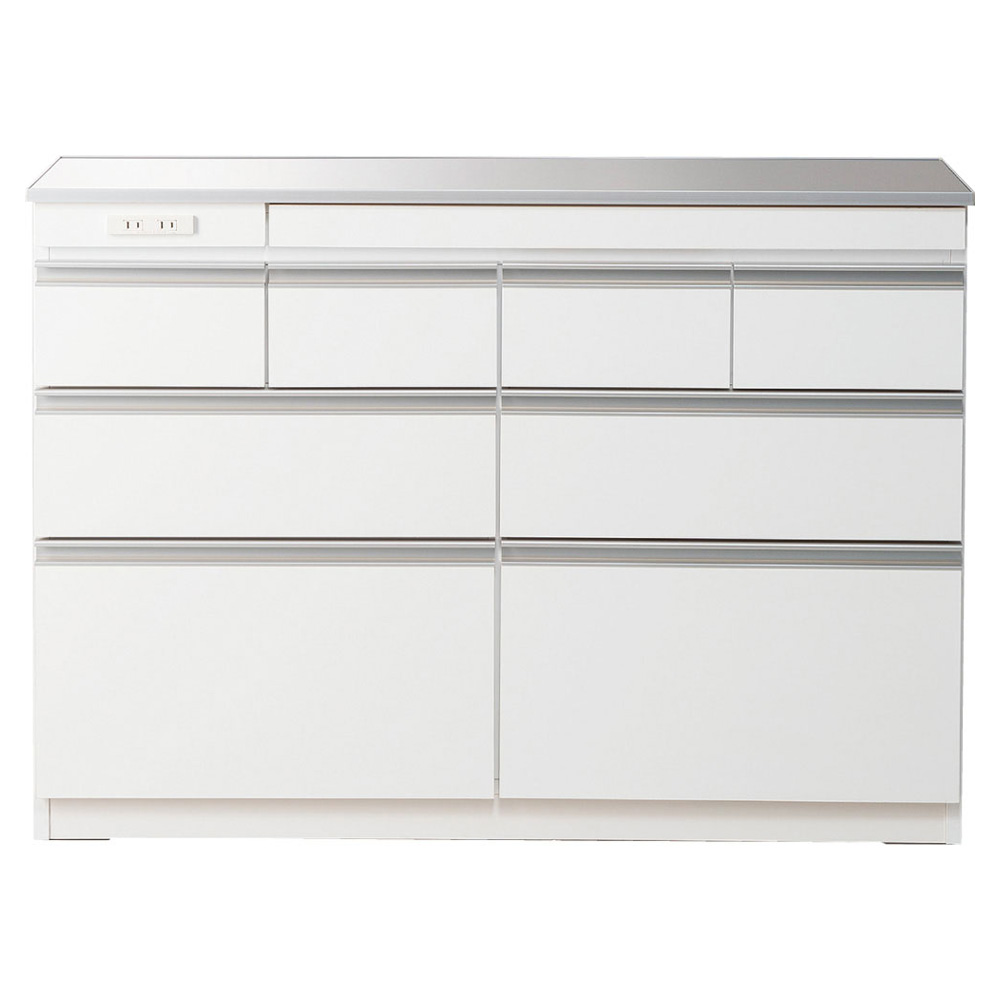 薄型ステンレス天板カウンター 幅120cm キッチンカウンター キッチン収納 629415