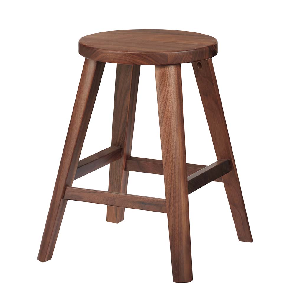 高さと形が選べる天然木スツール ロー(高さ43cm) 丸型 スツール 丸椅子 椅子 チェア 629506