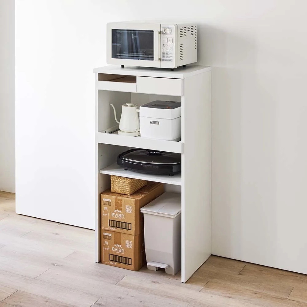 ご飯が盛りやすい「おコメ本位」シリーズ 家電収納 幅60cm キッチンストッカー 隙間収納 キッチン収納 629601